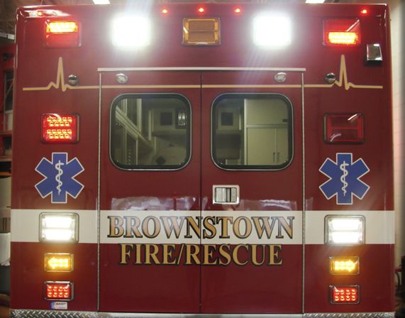 Brownstone fire/rescue truck