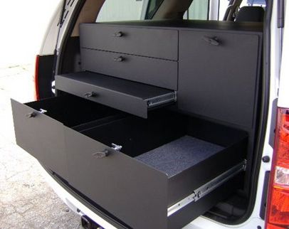 Drawer Systems in police vehicle