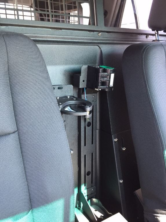 Weapon Mounts in police vehicle